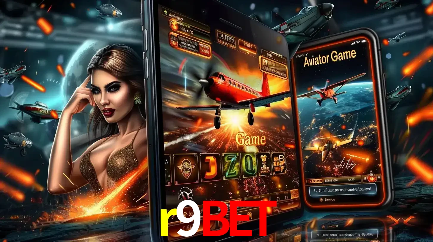 Mulher estilosa cercada por telas que exibem a jogabilidade do Aviator, capturando a intensidade e a estratégia deste popular crash game oferecido pelo r9bet.